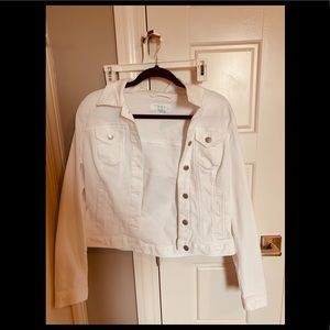 White jean jacket